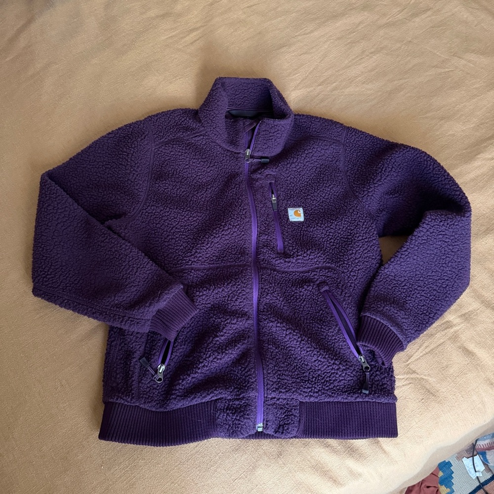 Carhartt purple Sherpa jacket